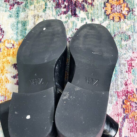 Zara Pearl Chain Ankle Boots - Picture 7 of 7